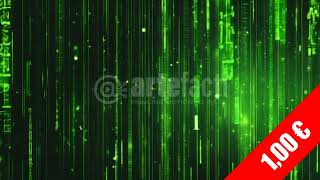 Immersive Matrix Code Rain HD Stock Video