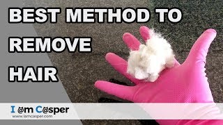 HOW to REMOVE cat HAIR - Best trick EVER - Quick HOW TO demonstration -  YouTube