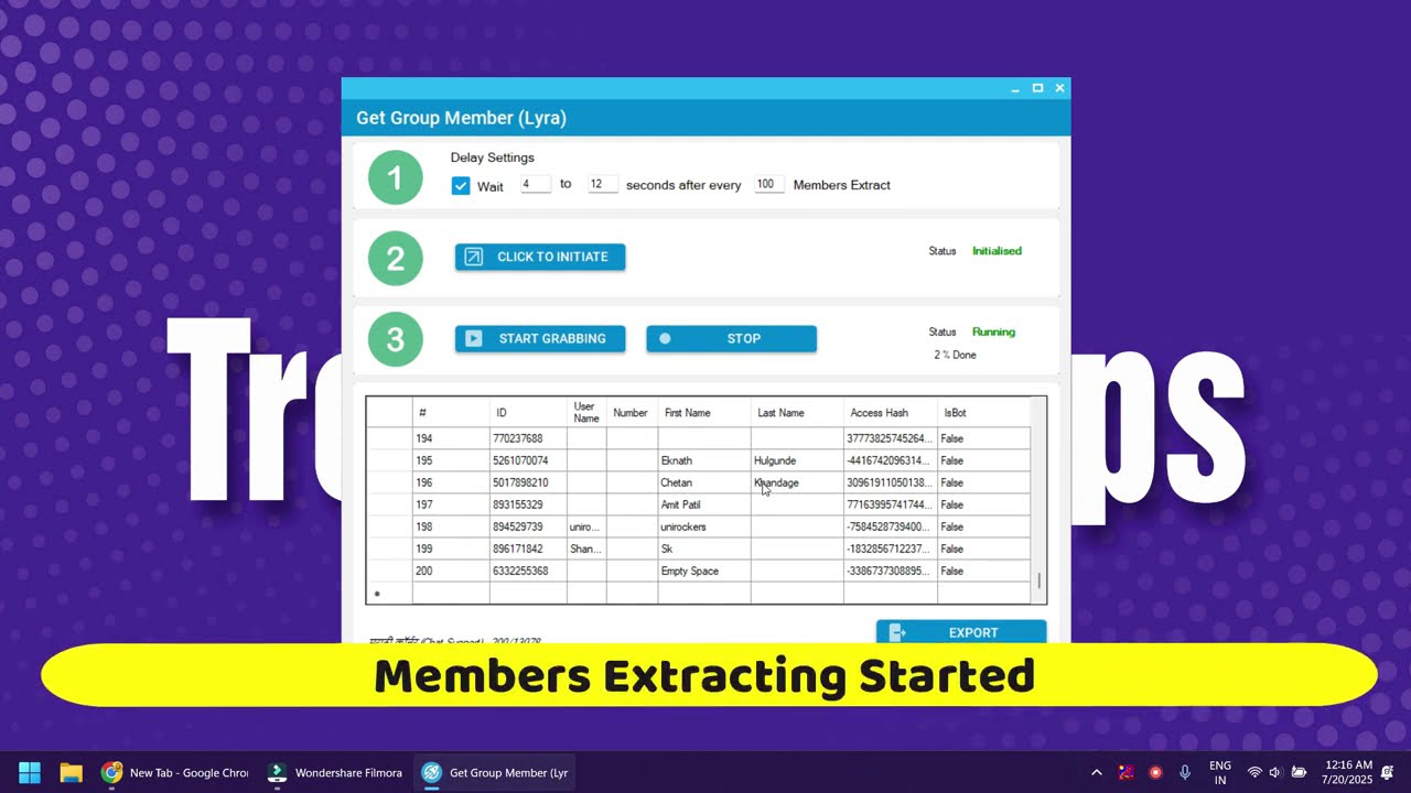 TGTools - Get Group Members