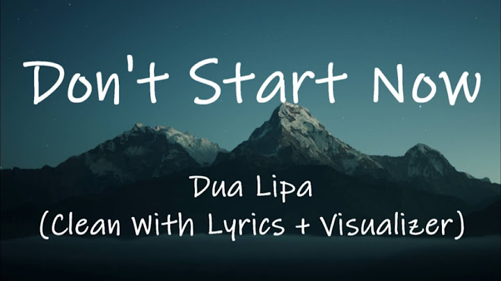 Don't Start Now Radio Edit version - Radio Edit performance video thumbnail