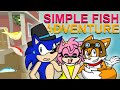 Sonic  tails and amy play simple fish game