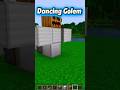 How To Make Dancing Golem In Minecraft #shorts #minecraft #minecraftbuilding