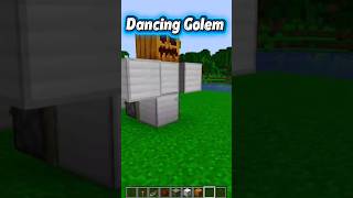 How To Make Dancing Golem In Minecraft #shorts #minecraft #minecraftbuilding