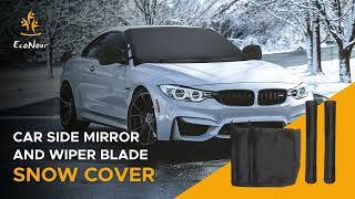 Famous EcoNour Side Mirror Snow Cover For Car  | Ice, Snow, Frost and Wiper Protector Profile