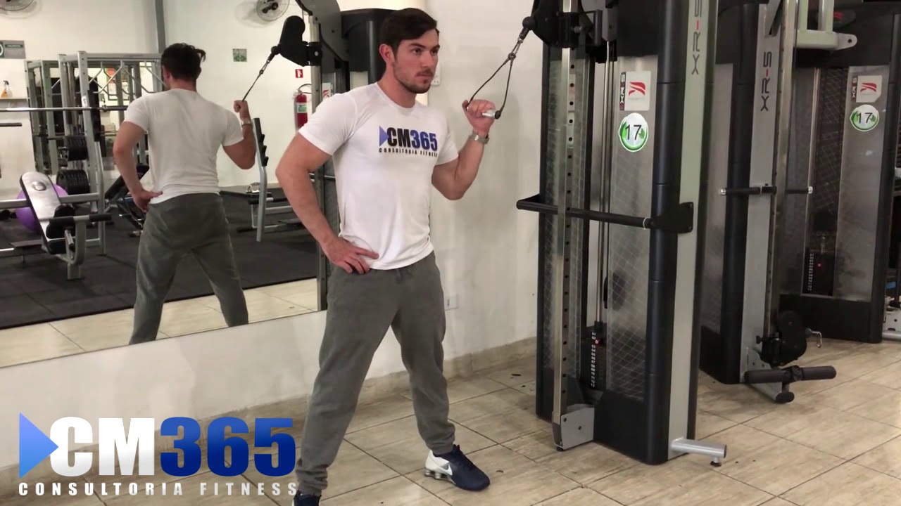 Abdominal Oblíquo no Cross com Polia Alta hiit con pesas