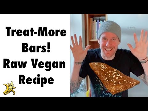 Treat-More Bars, Raw Vegan Recipe!