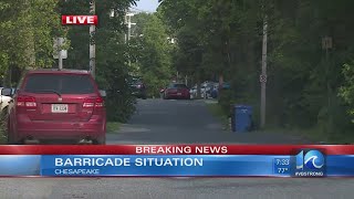 Police on scene of barricade situation in Chesapeake