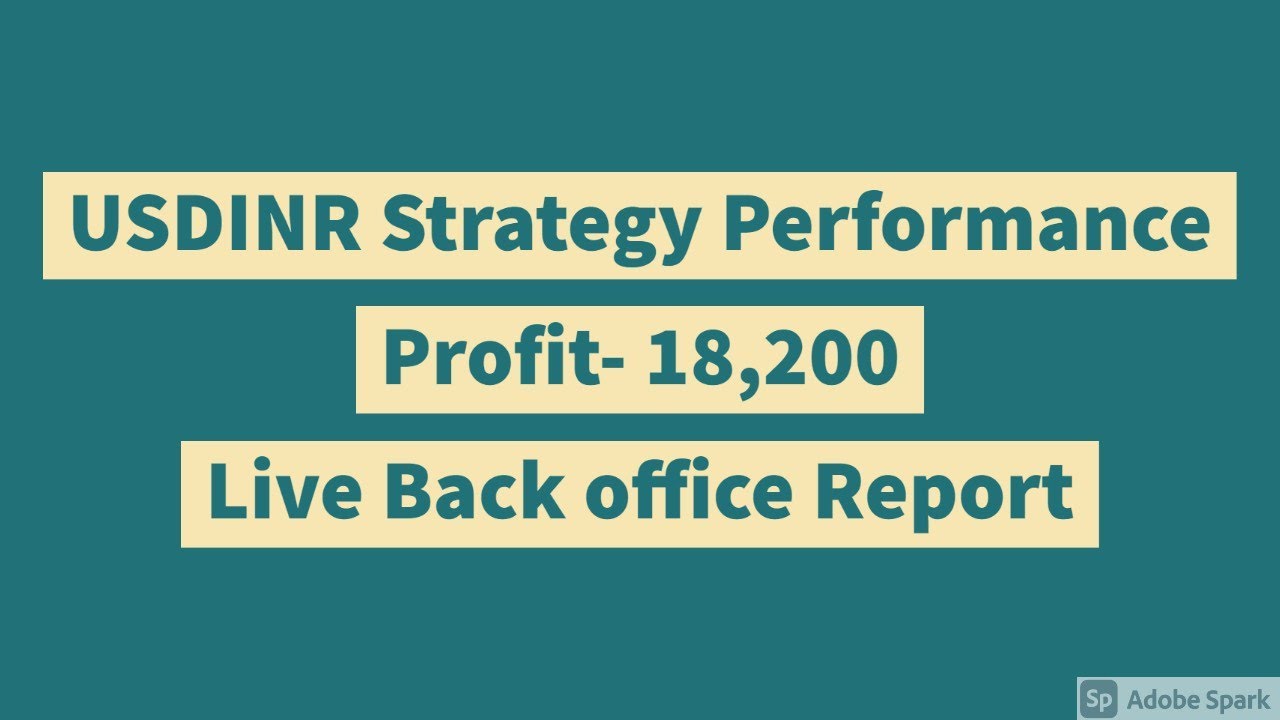 USDINR option strategy|| 18,200 Profit || Live Back Office Report || Oct Month ||