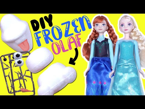 Disney Frozen Anna and Elsa DIY Make Your Own Olaf! Easy Crafts for Kids
