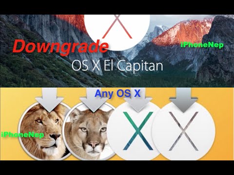 How To Downgrade OS X El Capitan 10.11 To OS X Yosemite/ OS X Mavericks/ OS X Lion Full Tutorial