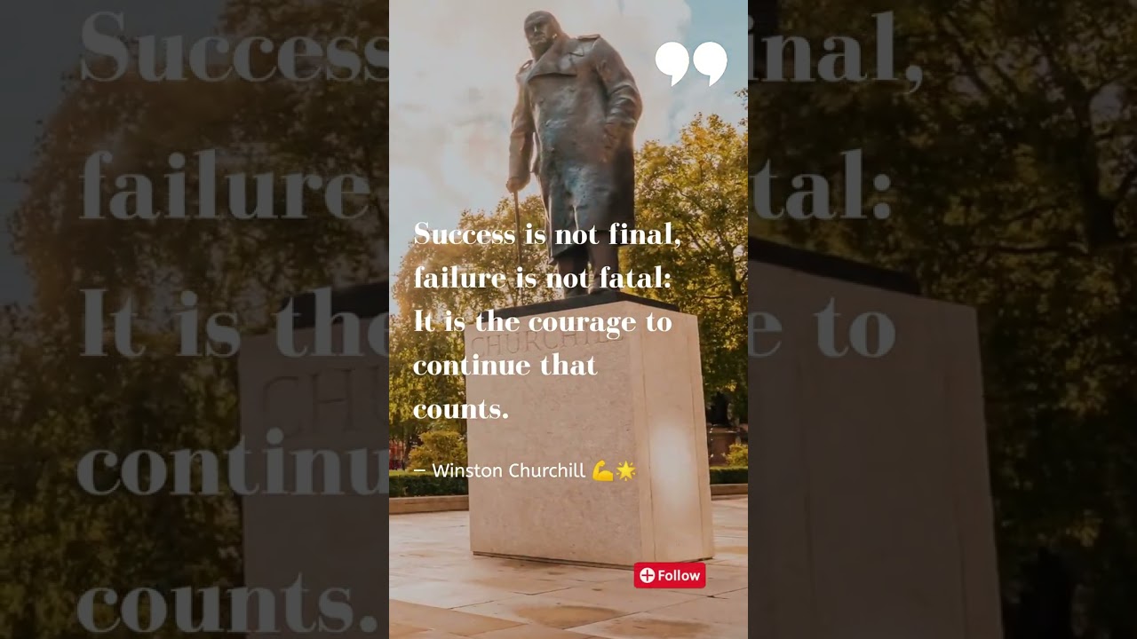Discover the Power of Perseverance with Winston Churchill's Words!
