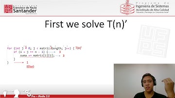 Ejemplo de calculo de complejidad algoritmica UFPS