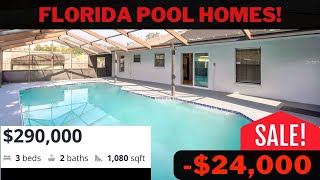 Florida Pool Homes For Sale Close To Disney For under $350,000! Largest Food Truck Park In Orlando!
