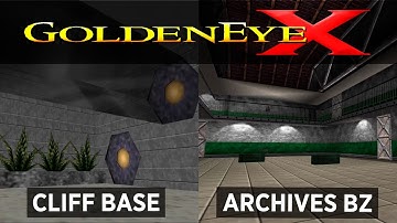 GoldenEye X Patch 6a - Cliff Base & Archives Backzone (New Maps Gameplay)