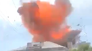 Российские дроны «Герань 2» атаковали здание в Сумах