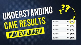 How to Understand your CAIE Results - PUM Explained!