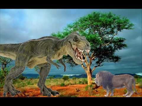 Rex Lion Youtube Gambar Tirex Dinosaurus