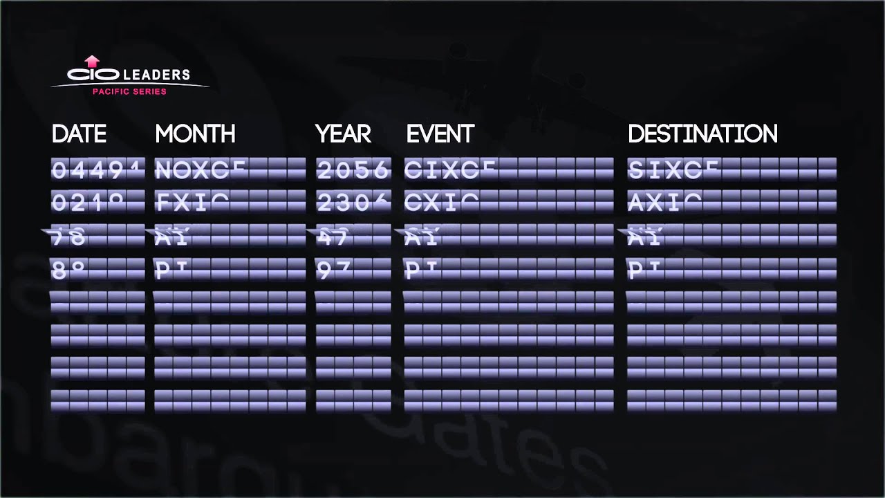 CIO Leaders Summit, Pacific Series, TV Advert