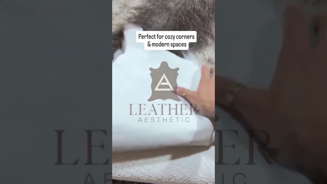 Instant Luxe: Real Cowhide Rug Room Glow-Up | Leather Aesthetic