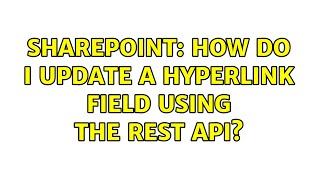 Sharepoint: How do I update a Hyperlink field using the REST API?