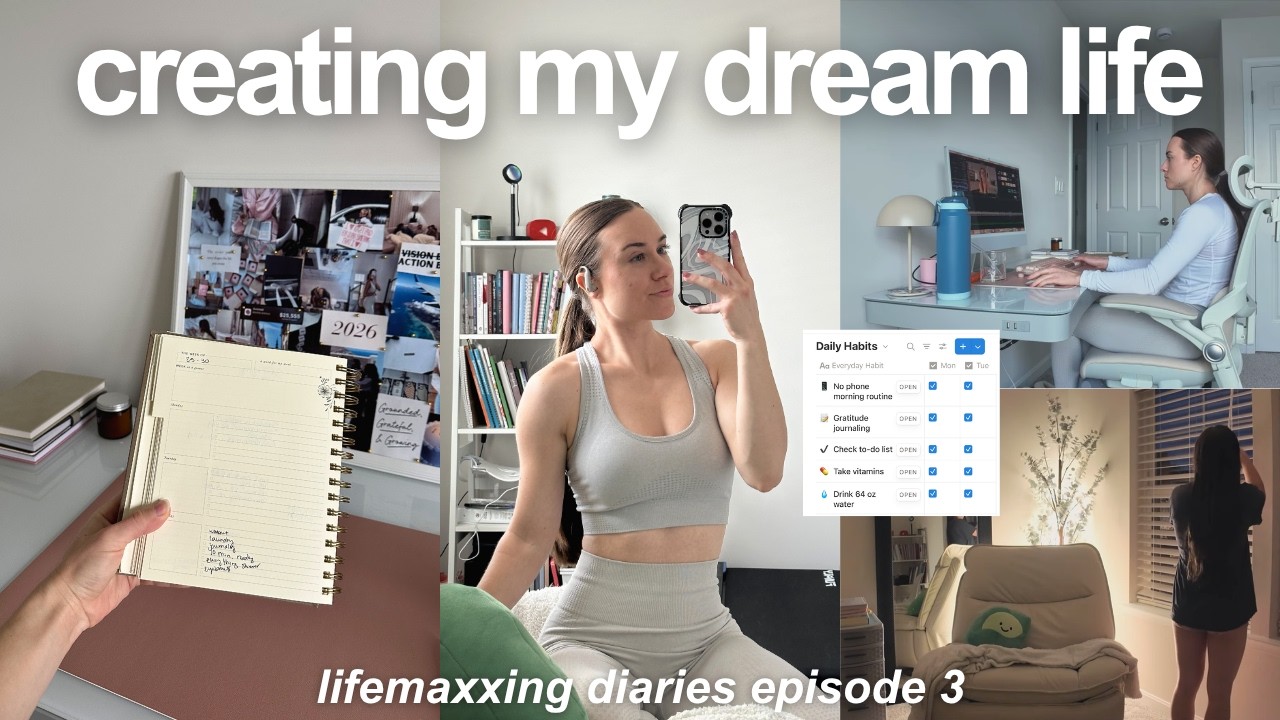 life-maxxing diaries ⭐️ REBUILDING my morning routine, becoming 1% better, & showing up for myself