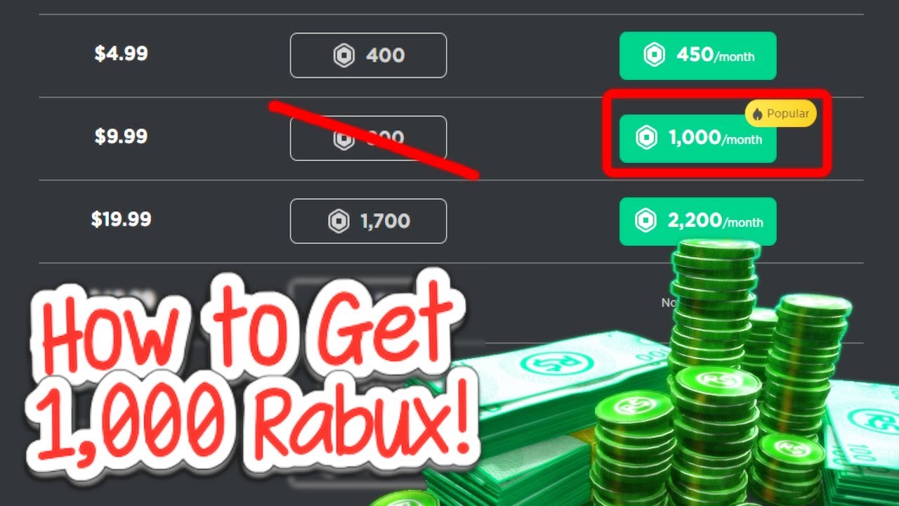 How to Get 1,000 Robux For 10 on Roblox! (2024) YouTube