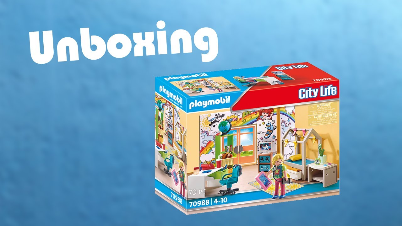 Playmobil 70988, Habitación para adolescentes, Unboxing, Review, City  Life