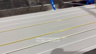 PVC Wall Panel Production Line Trial Run | PVC Wall Panel Extrusion Machine #machine #factoryproduct