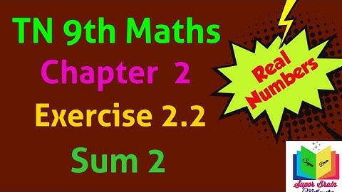 9th maths Chapter 2 Exercise 2.2 sum 2 | Class 9 Exercise 2.2 sum 2| Super brain mathematics | Tamil
