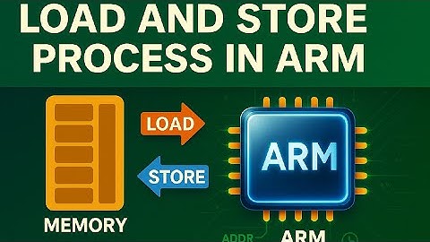 Load and Store Process in ARM | LDR | STR | Load | Store