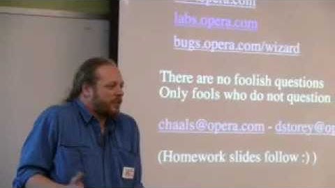 Charles McCathieNevile: Opera Dragonfly