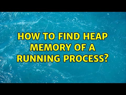 Unix & Linux: How to find Heap memory of a running process?