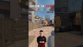frozen hits the timing with AK — three kills no trade 💀 #frozen #faze #major #cs2funnymoments