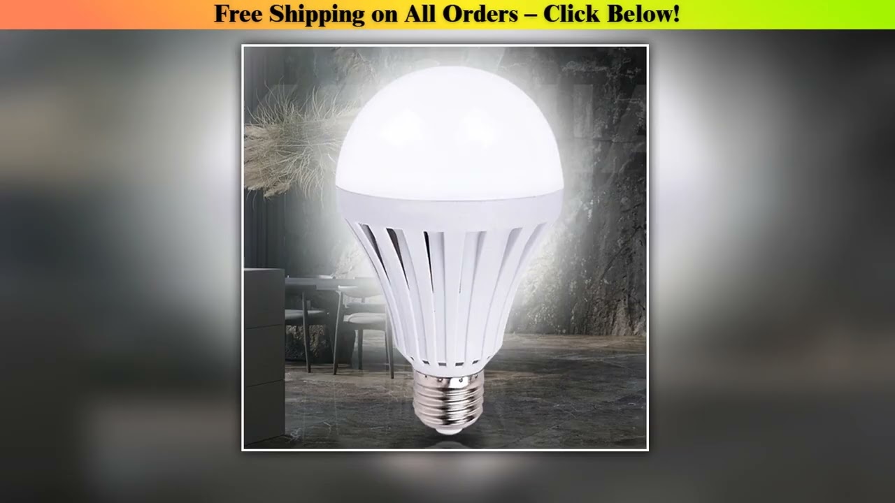 1-10PCS LED Rechargeable Bulb Light E27 5W 7W 9W Emergency Bulb for Home Power Outdoor Camping