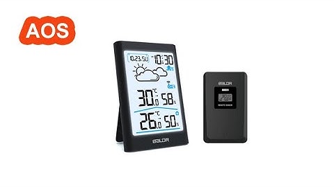 Weather Station Digital Thermometer Hygrometer Wireless Sensor Forecast Temperature Watch