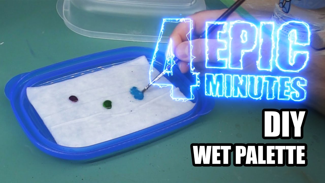 DIY Wet Pallet for painting #painting #DIY #miniature