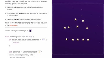 Moving and Erasing Graphics - Swift Playgrounds