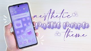 🧃 how to make your phone aesthetic - pastel purple theme 🧃 how to make your phone aesthetic - pastel purple theme