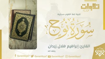 سورة نوح القارئ إبراهيم هلال زيدان