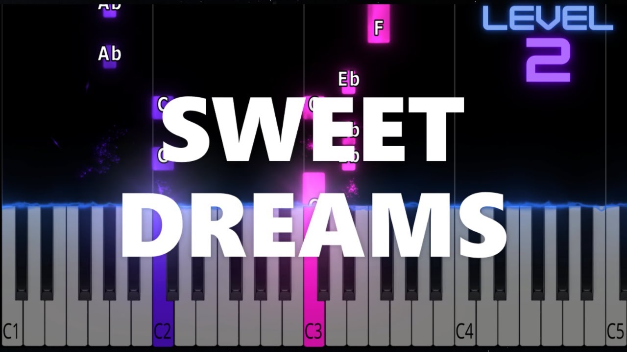 Sweet Dreams - Eurythmics - EASY Piano Tutorial