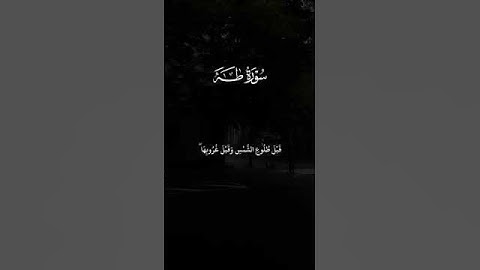 اكتب شيء تؤجر عليه ♥️ سورة طه
