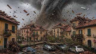 Chaos in Rome, Italy After Severe Tornado! Prati Fiscali were Destroyed by Tornado