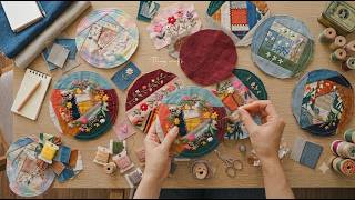 2 Cozy Scrap Fabric Projects: Hand Embroidery & Patchwork