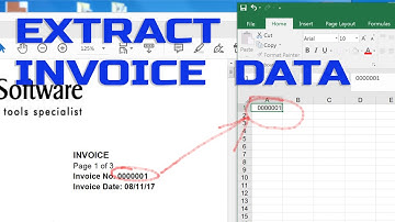 How to extract the invoice number from pdf