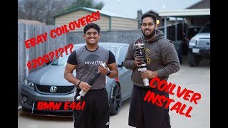 BMW E46 Coilover Installation DIY (EBAY Coilovers)