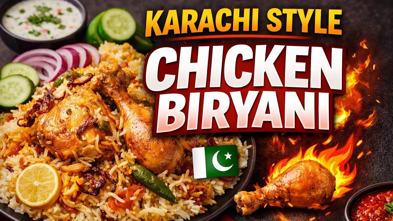 Real Karachi Style Chicken Biryani at Home🔥|Easy and delicious