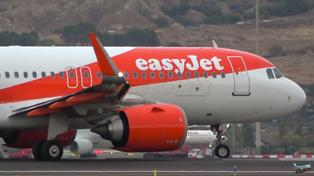 Takeoff Airbus A320-251N - OE-LSJ - EasyJet - Madrid Airport (MAD) - 01/11/25
