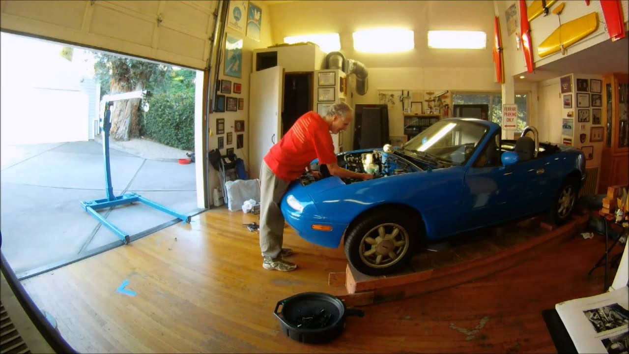 2014 Miata EV Conversion Engine Removal Timelapse YouTube