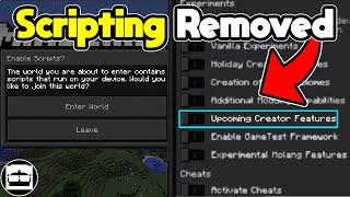 Minecraft Bedrock Scripting API being Removed!