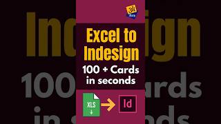 How to Make 100+ Business Cards in Seconds! | Excel to InDesign #3kgraphicarts #adobeindesign